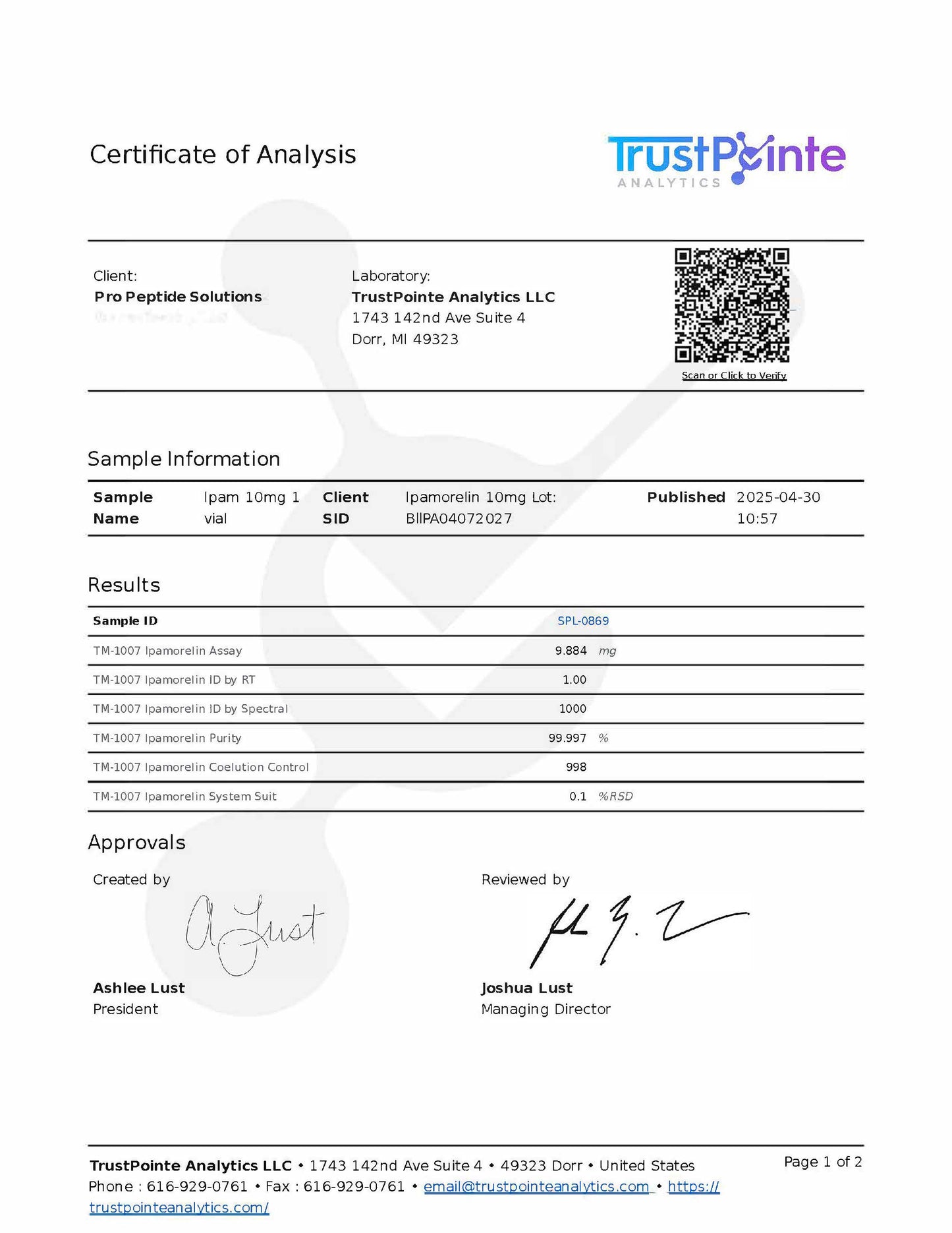Ipamorelin (10mg)