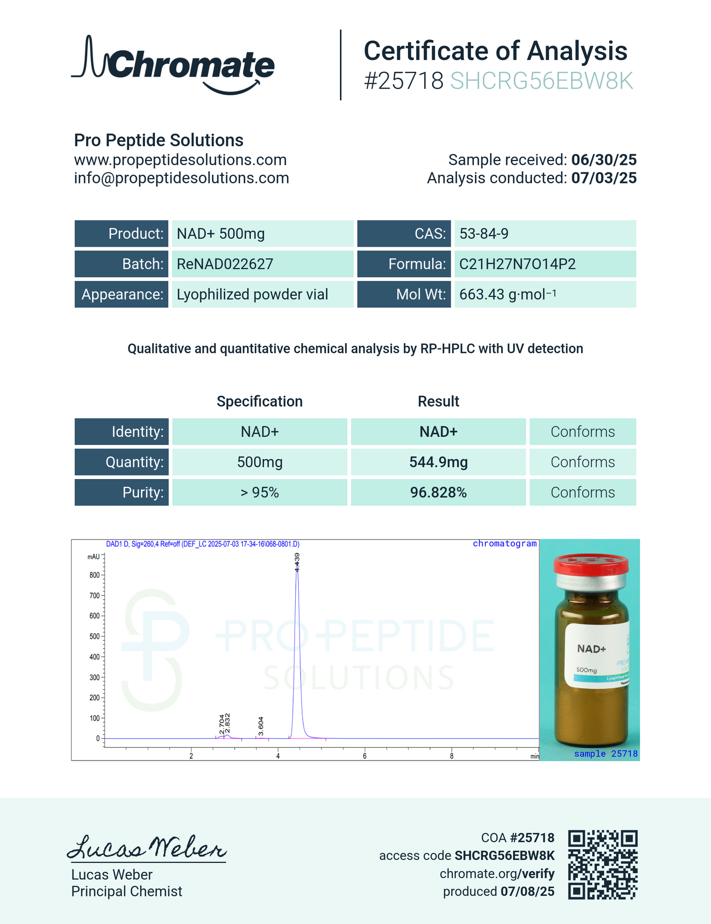 NAD+ (500mg)