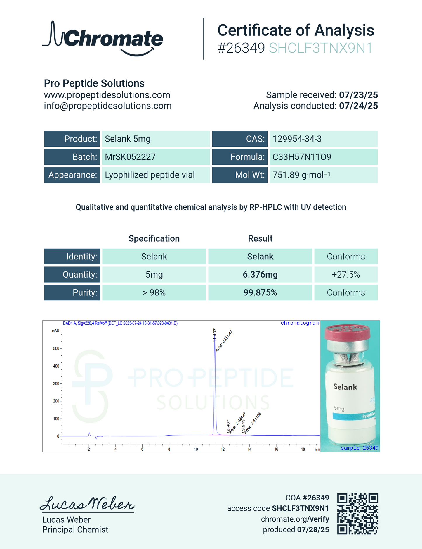 Selank (5mg)