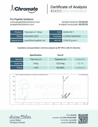 Thymosin Alpha 1 (TA1) (10mg)